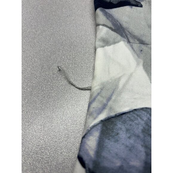 Hugo Boss Dinoma Sheath Dress 4 Blue Gray Watercolor Floral Sleeveless Cotton - Picture 4 of 15